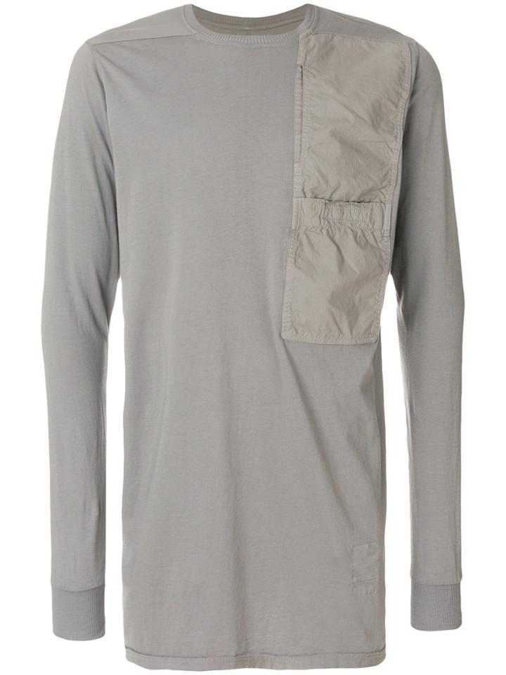 Rick Owens Drkshdw Chest Panel Jersey Top - Grey