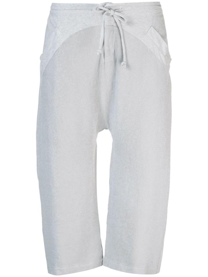 Transit Drawstring Cropped Trousers - Silver