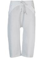 Transit Drawstring Cropped Trousers - Silver