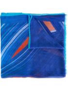 Missoni Printed Scarf, Women's, Brown, Linen/flax/modal