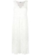 P.a.r.o.s.h. - Lace Detail Dress - Women - Cotton/polyamide/polyester/viscose - S, Women's, White, Cotton/polyamide/polyester/viscose