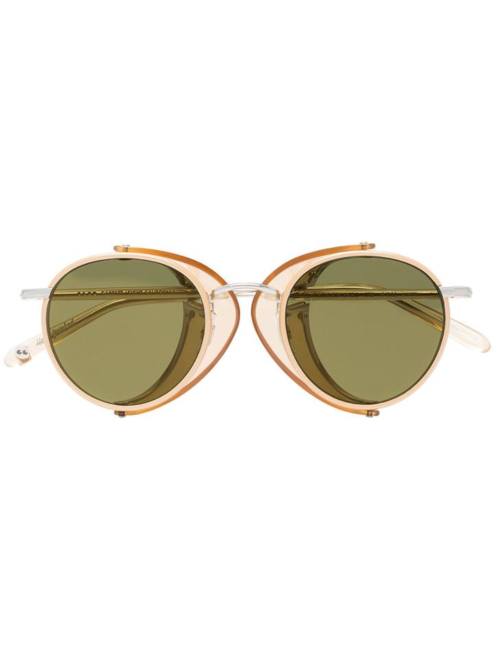 Garrett Leight Wilson Sun Shield Sunglasses - Metallic