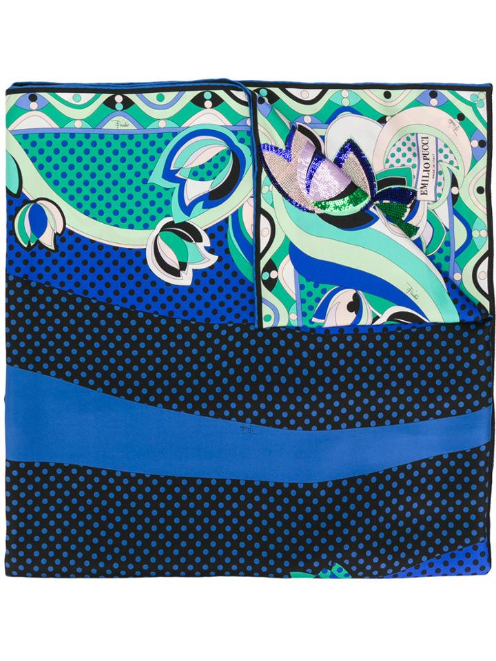 Emilio Pucci Dot Print Scarf - Multicolour