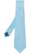 Salvatore Ferragamo Gancini Print Tie - Blue