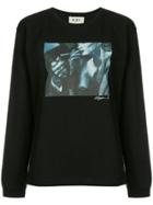 G.v.g.v.flat Printed Crewneck Sweatshirt - Black