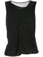 Forme D'expression Twisted Nip-tuck Top - Black