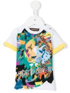 Roberto Cavalli Kids - Lion Print T-shirt - Kids - Cotton/elastodiene - 18 Mth, White