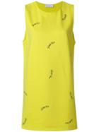 Gaelle Bonheur Logo Printed Shift Dress - Green