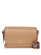 Burberry Grainy Leather Note Crossbody Bag - Neutrals