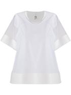 Comme Des Garçons Noir Kei Ninomiya Short-sleeve Sheer T-shirt - White