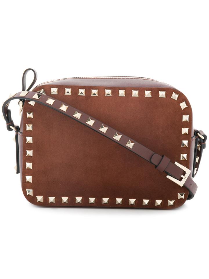 Valentino Valentino Garavani Rockstud Crossbody Bag - Brown