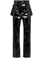 Natasha Zinko Double Layer High-waisted Trousers - Black