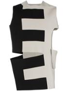 Rick Owens Sleeveless Cutout Silk Top - Black