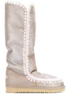 Mou 'eskimo' Knee Lenght Boots - Nude & Neutrals