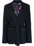 Canessa Short Belted Waist Jacket - Blue