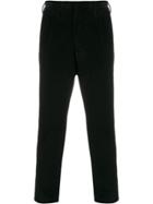 The Gigi Corduroy Straight Trousers - Black