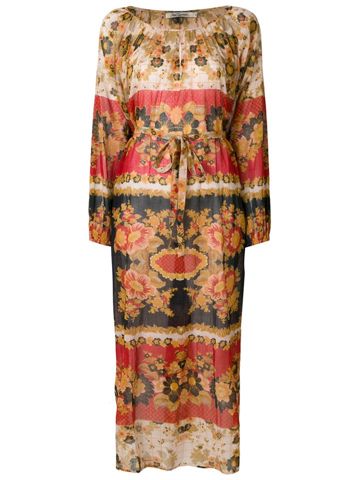 Mes Demoiselles Long Floral Dress - Multicolour