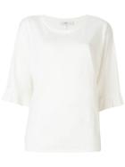 Closed Wide Sleeved T-shirt - White