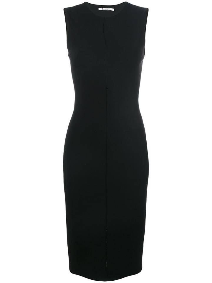 T By Alexander Wang Zipped Sleeveless Dress - Black