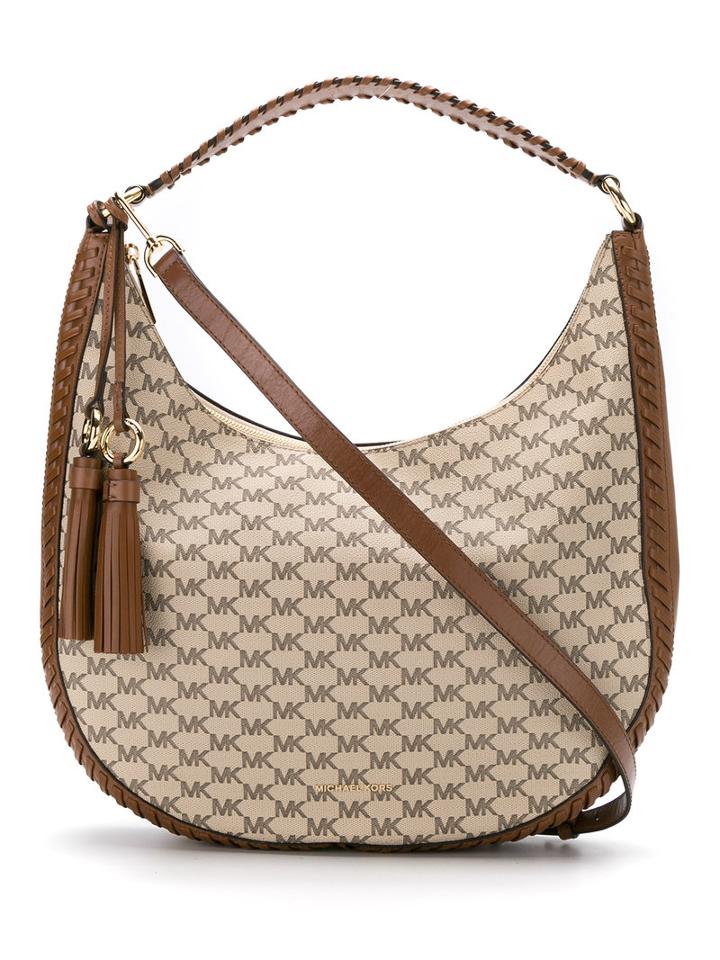 Michael Michael Kors - Lg Shldr - Women - Cotton/polyester/pvc - One Size, Nude/neutrals, Cotton/polyester/pvc