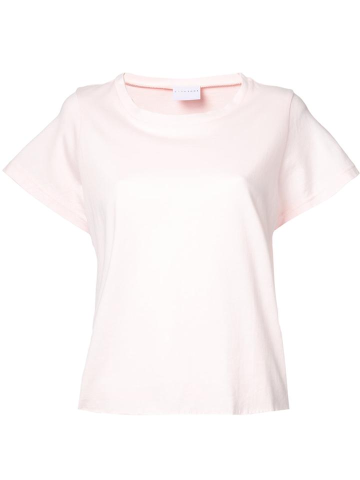 Cityshop - Crew Neck T-shirt - Women - Cotton - One Size, Women's, Pink/purple, Cotton
