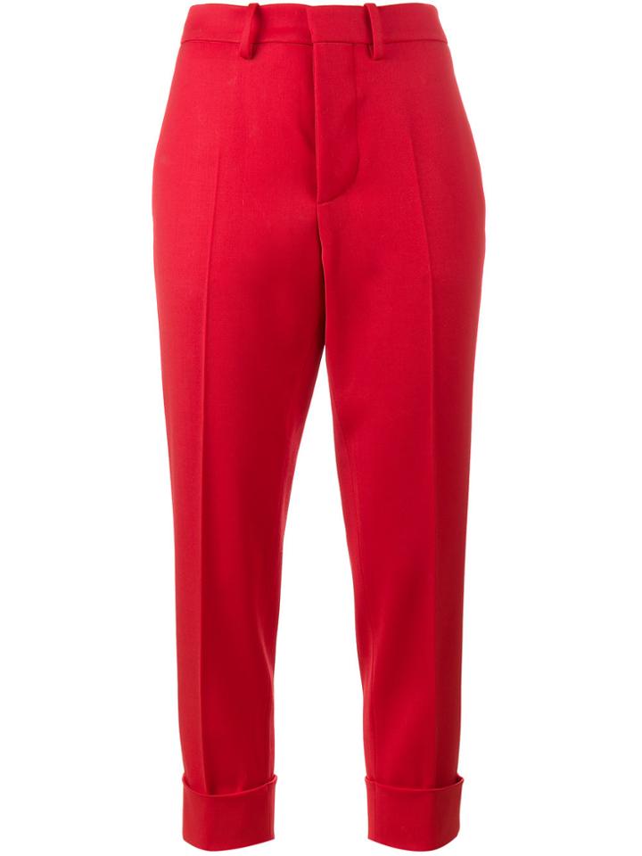 Marni Pamal Cropped Trousers - Red