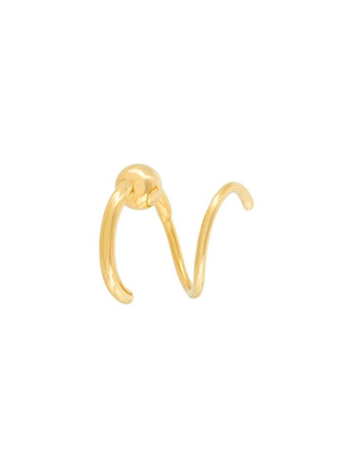 'helix' Twirl Earring, Women's, Metallic, Maria Black