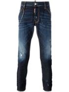 Dsquared2 Classic Kenny Twist Chain Trim Jeans, Men's, Size: 46, Blue, Cotton/spandex/elastane