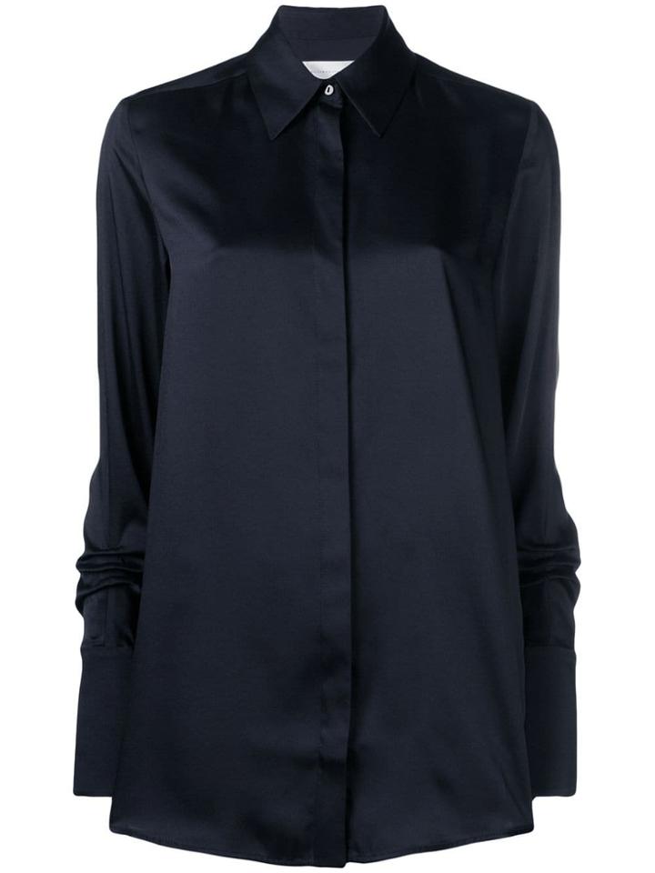 Victoria Victoria Beckham Satin Shirt - Blue