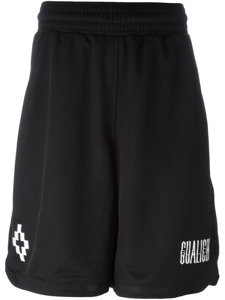 Marcelo Burlon County Of Milan Vallegrande Track Shorts, Men's, Size: Xs, Black, Polyamide/polyester