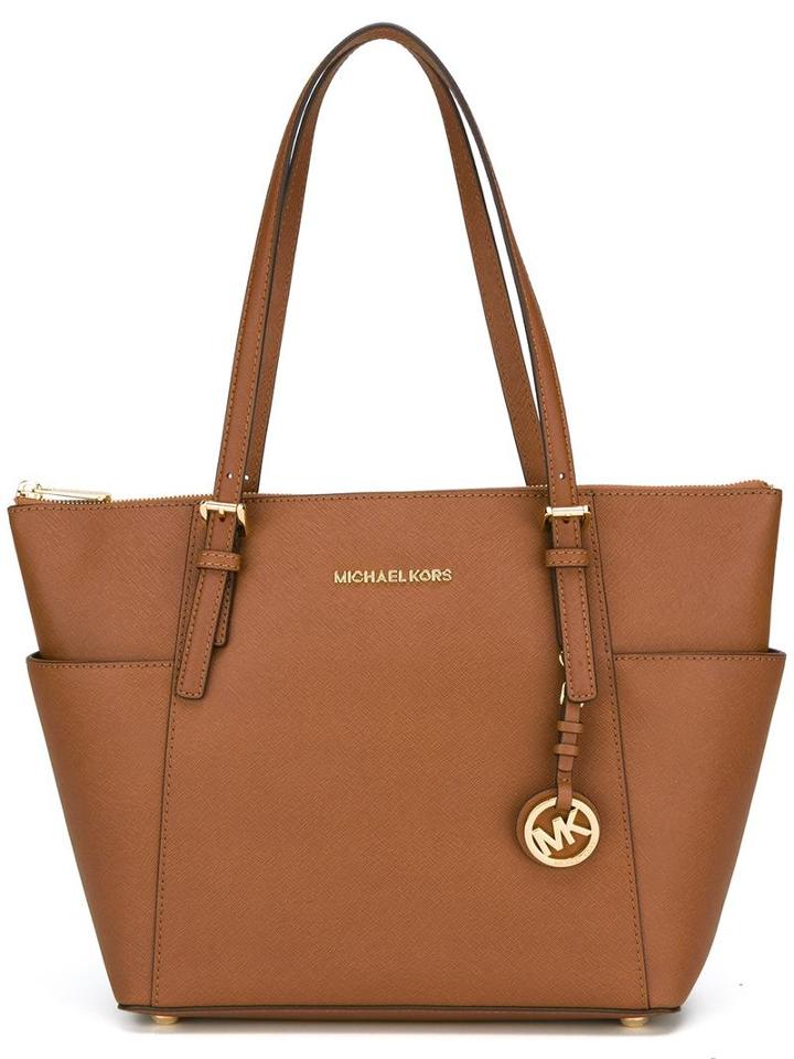 Michael Michael Kors Small 'jet Set' Top Zip Tote, Women's, Brown