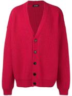 Raf Simons Deep V-neck Cardigan - Pink