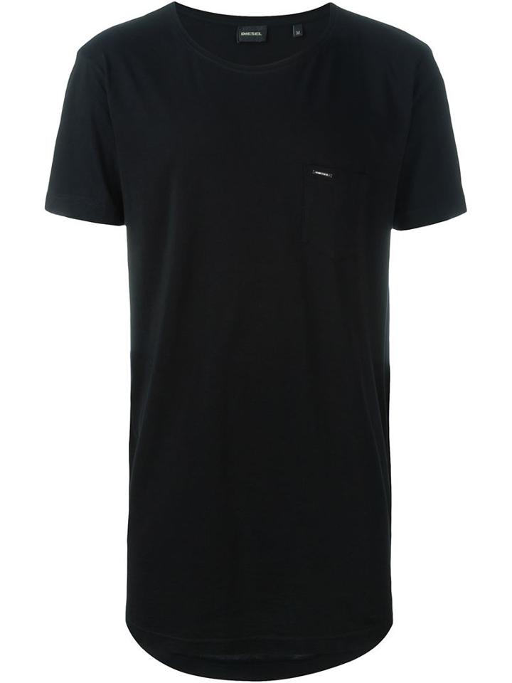 Diesel Chest Pocket T-shirt, Men's, Size: Large, Black, Cotton