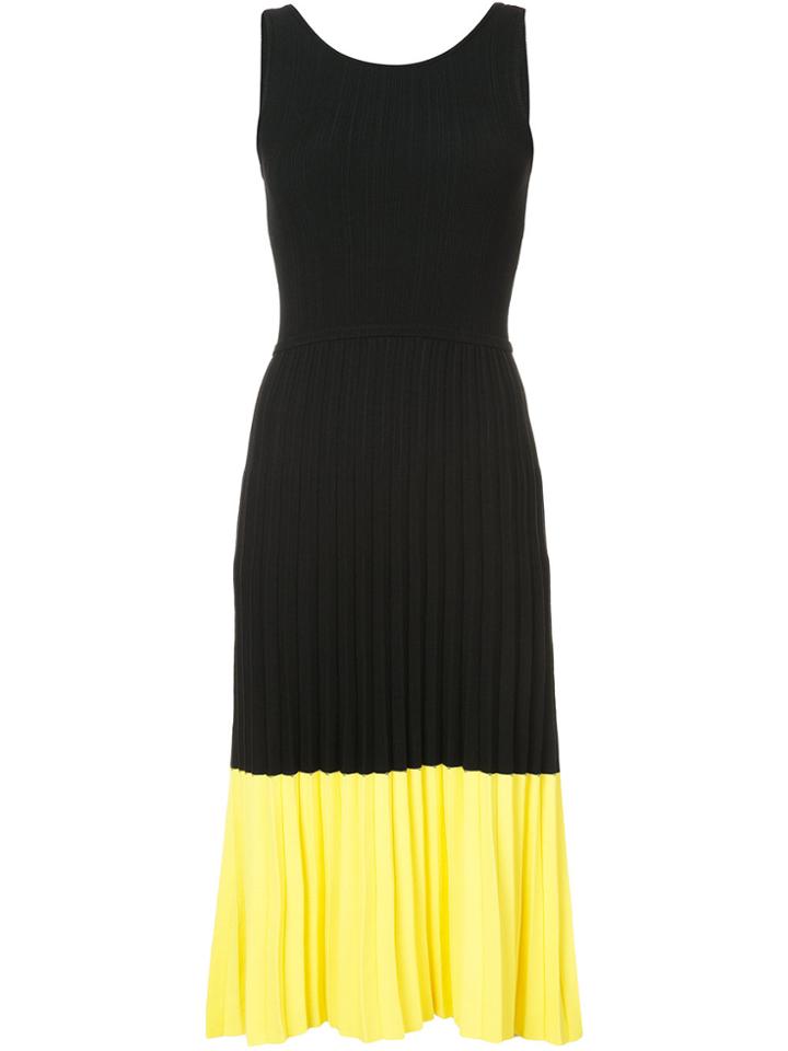 Derek Lam 10 Crosby Sleeveless Pleated Dress - Black