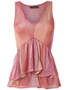 Cecilia Prado - Knitted Blouse - Women - Acrylic/lurex/viscose - M, Pink/purple, Acrylic/lurex/viscose