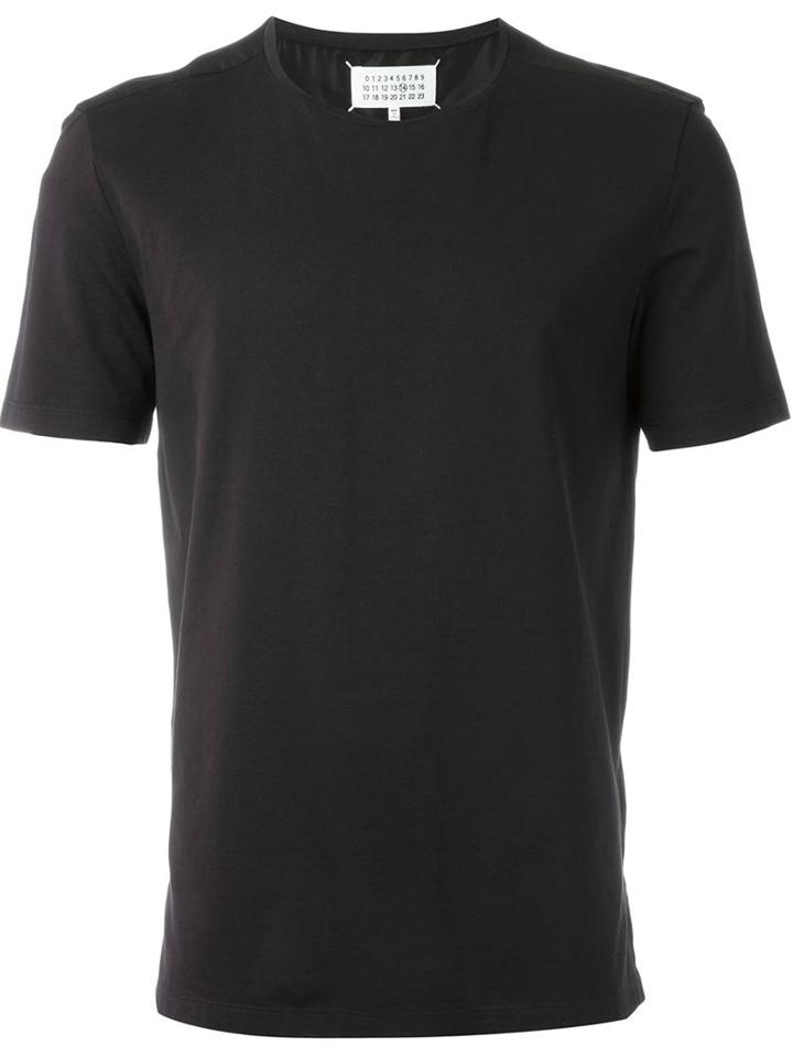 Maison Margiela Classic T-shirt, Men's, Size: 50, Black, Cupro/cotton/silk