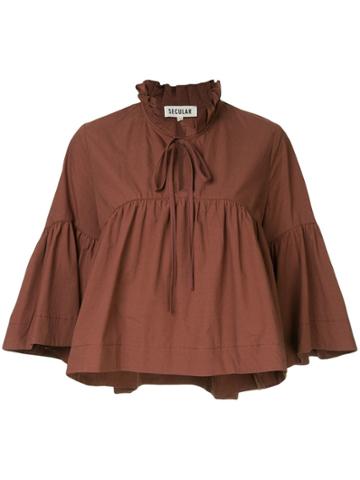 Secular. Lab Billowing Oversized Blouse - Red