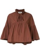 Secular. Lab Billowing Oversized Blouse - Red