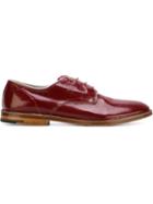 Premiata Stacked Heel Derby Shoes, Men's, Size: 7, Red, Leather
