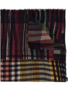Faliero Sarti Oversized Plaid Scarf - Black