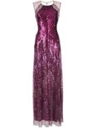 Jenny Packham Sequin Gown - Purple