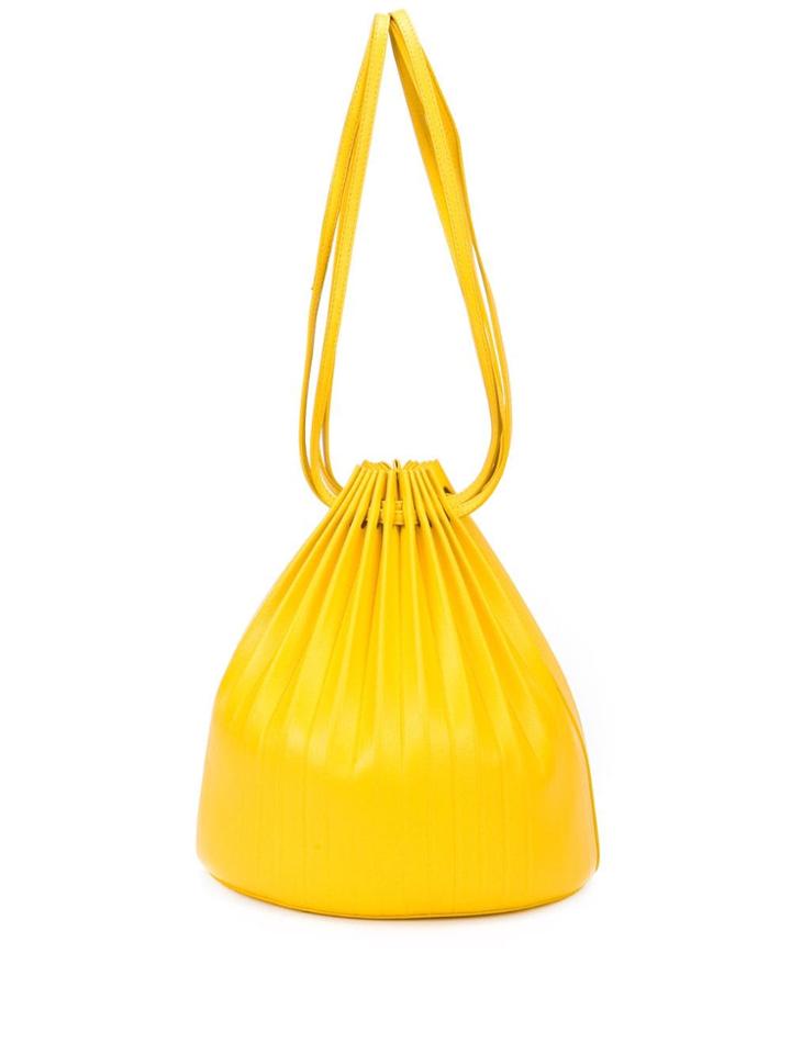 Mansur Gavriel Pleated Bucket Bag - Yellow