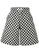Givenchy Checkered Shorts, Men's, Size: Large, Black, Polyamide