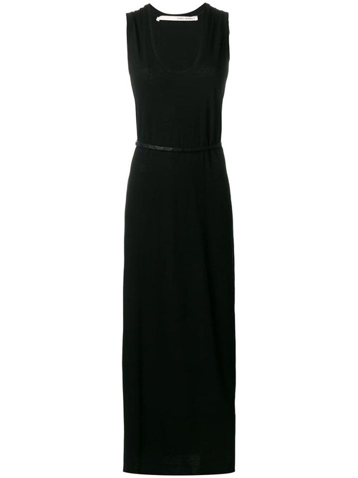 Isabel Benenato Belted Waist Dress - Black