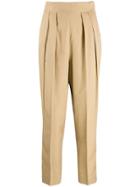 Theory Pleated Trousers - Neutrals