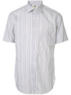Kent & Curwen Striped Short-sleeve Shirt - White