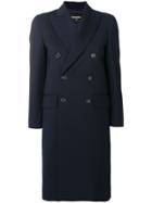 Dsquared2 Double Breasted Tailored Coat - Blue