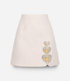 Christopher Kane Love Heart Motif Mini Skirt