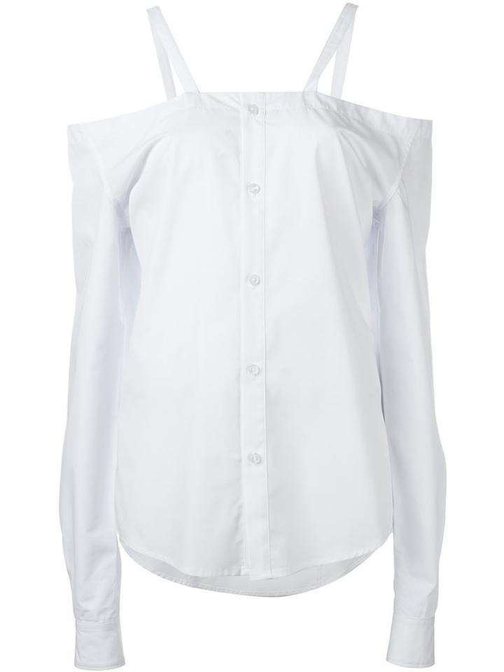 Hood By Air Popeline Off-shoulder Top