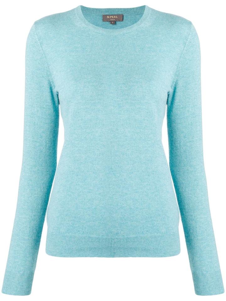 N.peal Round Neck Jumper - Blue